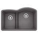 Blanco B441600 Cinder Undermount Double Bowl Kitchen Sink