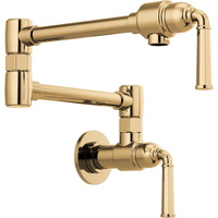  Rook Pot Filler Kitchen Faucet - Polished Gold