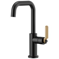  Litze Single-Hole Bar Faucet - Matte Black / Brilliance Luxe Gold