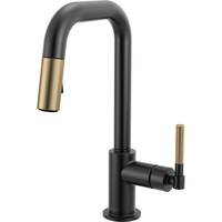  Litze Single-Hole Bar Faucet - Matte Black/Luxe Gold