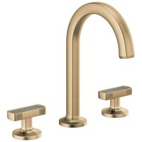  Kintsu 8'' Widespread Bathroom Faucet - Brilliance Luxe Gold / Concrete