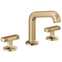  Kintsu 8'' Widespread Bathroom Faucet - Brilliance Luxe Gold / Wood