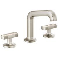  Kintsu 8'' Widespread Bathroom Faucet - Brilliance Luxe Nickel / Mother Of Pearl
