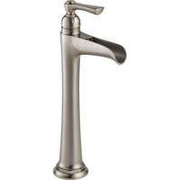  Rook Vessel Filler Bathroom Faucet - Brilliance Luxe Nickel