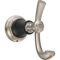  Rook Robe Hook Bathroom Accessory - Luxe Nickel / Matte Black