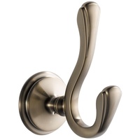  Charlotte Robe Hook Bathroom Accessory - Brilliance Brushed Nickel