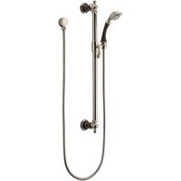  Charlotte Hand Held Shower - Slide Bar Mount Shower Accessory - Cocoa Bronze / Brilliance Polished Nickel