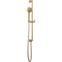  Invari Hand Held Shower - Slide Bar Mount Shower Accessory - Brilliance Luxe Gold