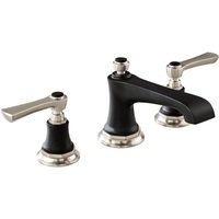  Rook 8'' Widespread Bathroom Faucet - Luxe Nickel / Matte Black