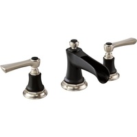  Rook 8'' Widespread Bathroom Faucet - Luxe Nickel / Matte Black