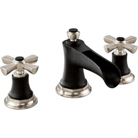  Rook 8'' Widespread Bathroom Faucet - Luxe Nickel / Matte Black
