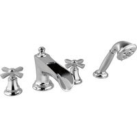  Rook Deck Mount With Handshower Tub Faucet - Chrome