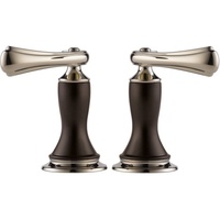  Charlotte Faucet Handles Part - Cocoa Bronze / Brilliance Polished Nickel