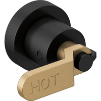  Litze Faucet Handles Part - Matte Black/Luxe Gold
