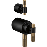  Litze Faucet Handles Part - Matte Black/Luxe Gold