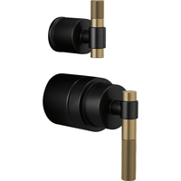 Litze Faucet Handles Part - Matte Black/Luxe Gold