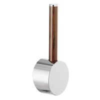  Odin Faucet Handles Part - Chrome / Wood