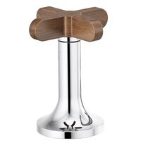  Odin Faucet Handles Part - Chrome / Wood