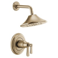  Rook Single Handle Shower Faucet - Brilliance Luxe Gold