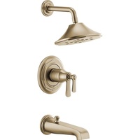  Rook One Handle Tub & Shower Faucet - Brilliance Luxe Gold