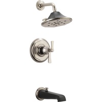  Rook One Handle Tub & Shower Faucet - Luxe Nickel / Matte Black