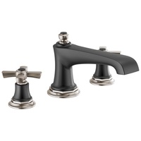  Rook Deck Mount Tub Faucet - Luxe Nickel / Matte Black