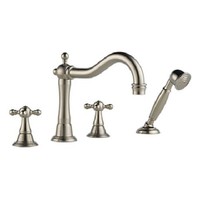  Tresa Deck Mount With Handshower Tub Faucet - Brilliance Brushed Nickel