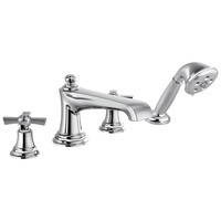  Rook Deck Mount With Handshower Tub Faucet - Chrome