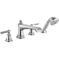  Rook Deck Mount With Handshower Tub Faucet - Chrome