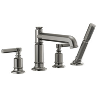  Invari Deck Mount With Handshower Tub Faucet - Luxe Steel