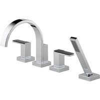  Siderna Deck Mount With Handshower Tub Faucet - Chrome