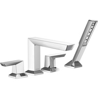  Vettis Deck Mount With Handshower Tub Faucet - Chrome