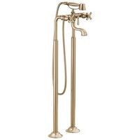  Rook Freestanding Tub Faucet - Brilliance Luxe Gold