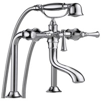  Baliza Deck Mount With Handshower Tub Faucet - Chrome