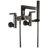  Kintsu Wall Mount Whirlpool Faucet Tub Faucet - Brilliance Black Onyx