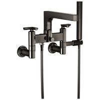  Kintsu Wall Mount Whirlpool Faucet Tub Faucet - Brilliance Black Onyx