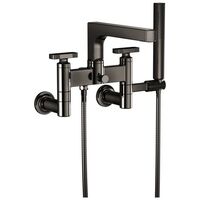  Kintsu Wall Mount Whirlpool Faucet Tub Faucet - Brilliance Black Onyx