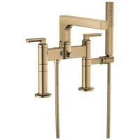  Kintsu Deck Mount With Handshower Tub Faucet - Brilliance Luxe Gold