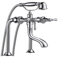  Tresa Deck Mount With Handshower Tub Faucet - Chrome