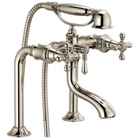  Tresa Deck Mount With Handshower Tub Faucet - Brilliance Polished Nickel