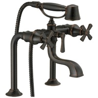  Rook Deck Mount With Handshower Tub Faucet - Venetian Bronze