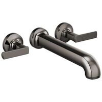  Kintsu Wall Mount Whirlpool Faucet Tub Faucet - Brilliance Black Onyx