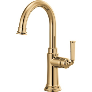 D61074LFPG Rook Single-Hole Bar Faucet - Polished Gold