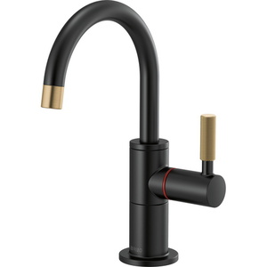 D61343LFHBLGL Litze Hot Water Dispenser Water Dispenser - Matte Black / Brilliance Luxe Gold