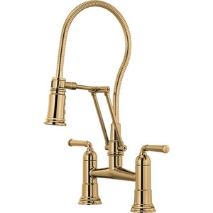 D62174LFPG Rook Pull-Out Spray Kitchen Faucet - Polished Gold