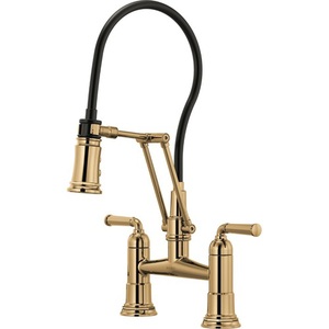 D62274LFPG Rook Pull-Out Spray Kitchen Faucet - Polished Gold