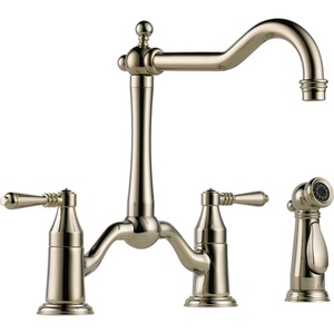 D62536LFPN Tresa Two-Handle Kitchen Faucet - Brilliance Polished Nickel