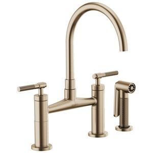 D62543LFGL Litze Two-Handle Kitchen Faucet - Brilliance Luxe Gold