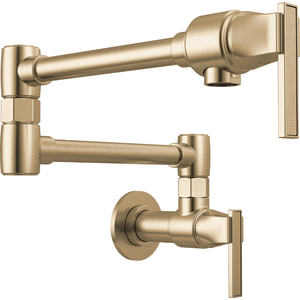 D62822LFGL Frank Lloyd Wright Pot Filler Kitchen Faucet - Luxe Gold