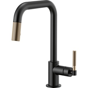 D63053LFBLGL Litze Pull-Out Spray Kitchen Faucet - Matte Black / Brilliance Luxe Gold